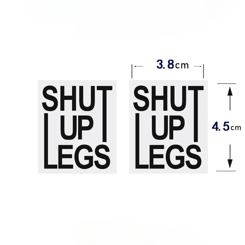 

2 шт., велосипедные наклейки SHUT UP LEGS, водостойкая виниловая наклейка для MTB, верхняя трубка, шлем, аксессуары для велосипеда