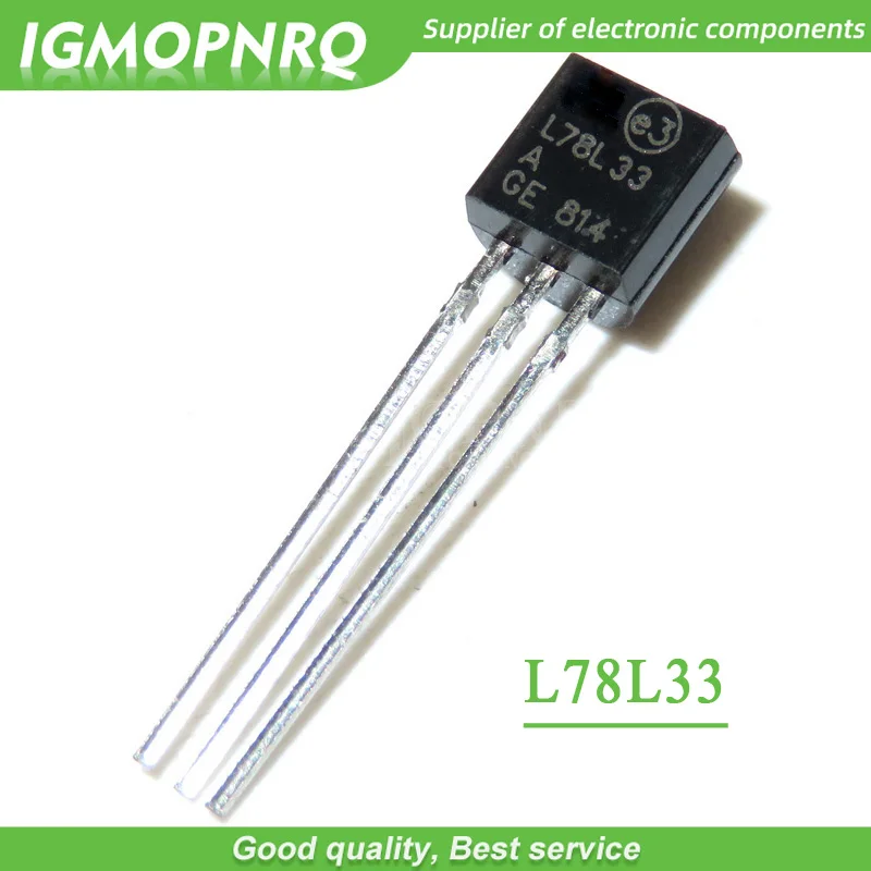 10pcs/lot L78L33ACZ 78L33 + 3.3V Voltage Regulator IC TO-92 New Original