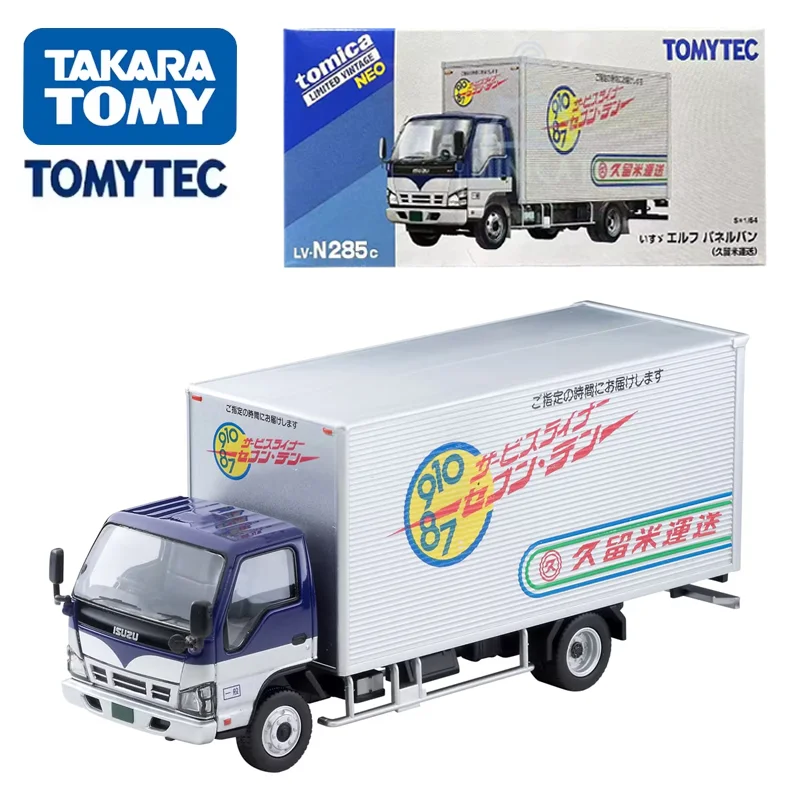 TAKARA TOMY Tomica 1/64 TLV-N285c Isuzu Elf Legering Motor Diecast Metaal Cadeau