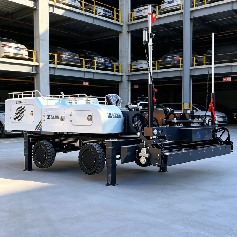 Customized Self Leveling Laser Screed Concrete Floor Machine Ride On Hydraulic Screed High Efficiency Industrial Workshop