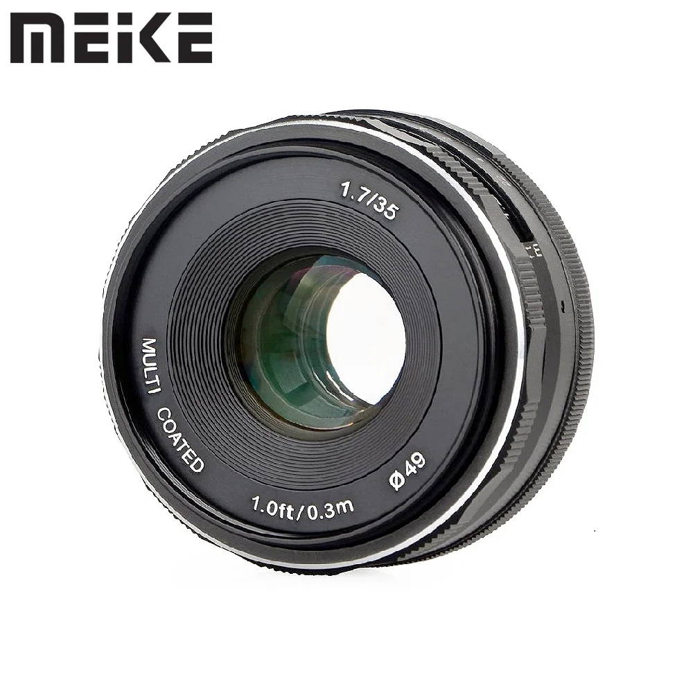 

Meike 35mm F1.7 Manual Prime Fixed Lens APS-C for Sony E-Mount NEX 3 3N NEX 5R NEX 6 7 A6600 A6400 A5000 A5100 A6000 A6100 A6300