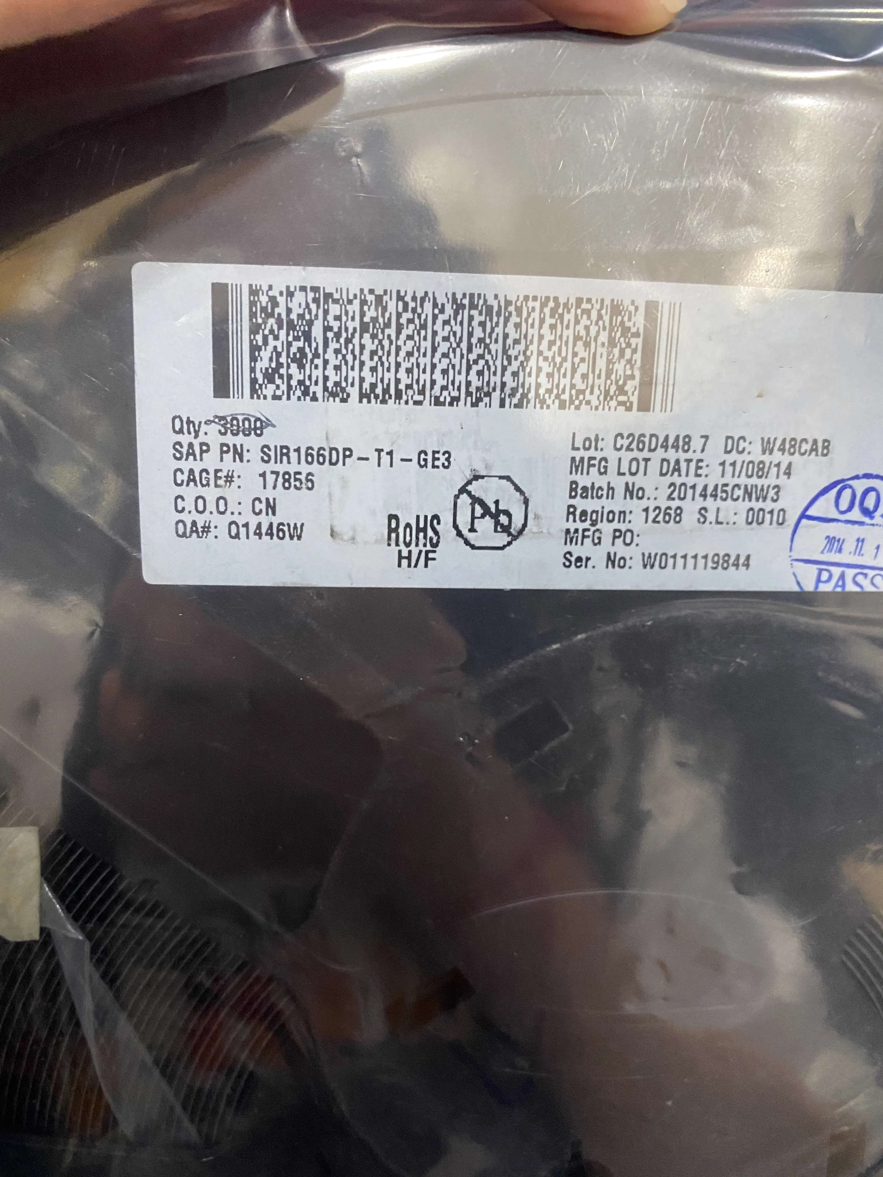 

10 шт. SIR166DP-T1-GE3 абсолютно новый оригинальный QFN8