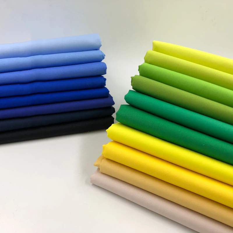 Super deal! 100cm*150cm Cotton Fabric 41 Colors Poplin Material For Shirt  Cotton Tissue Lightweight Soft  Linings D30