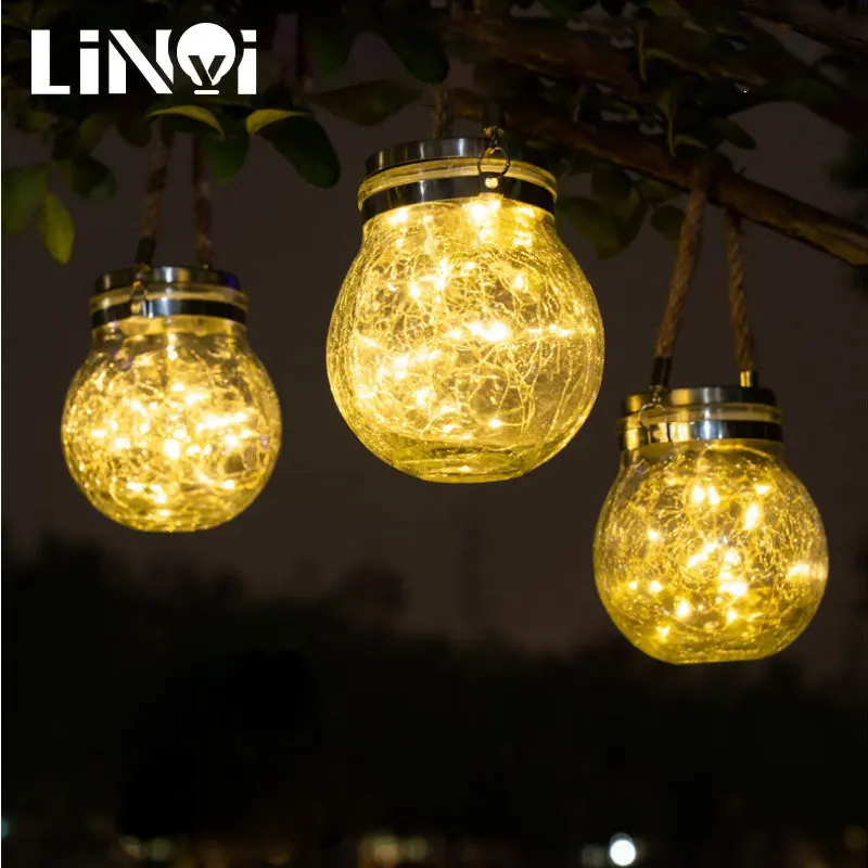 20 LEDs Solar Powered 2M 20LEDs Mason Jar Lid Insert Fairy String Light for Garden Christmas Party Outdoor Light Strings