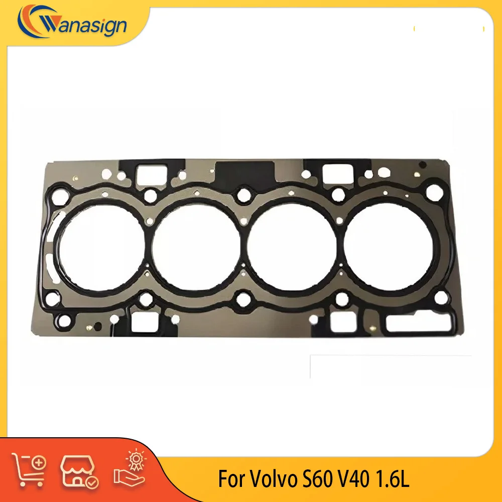 Junta do Cabeçote do Motor para Motores 1.6L L4 a Gasolina B4164T, Compatível com Volvo S60 V40 1.6L 2011-2015, Peças de Motor 31330400 31460680