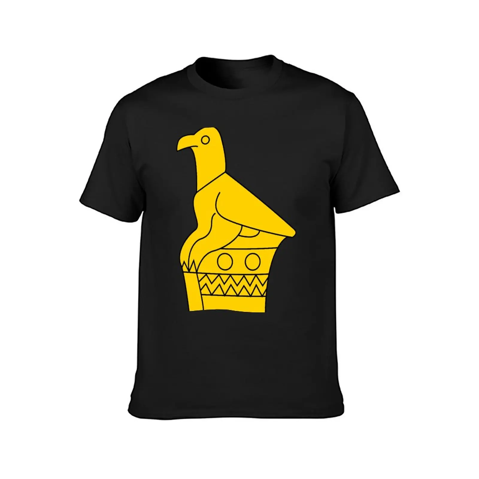 Zimbabwe Bird T-Shirt tops Short sleeve tee plain anime clothes clothes for men