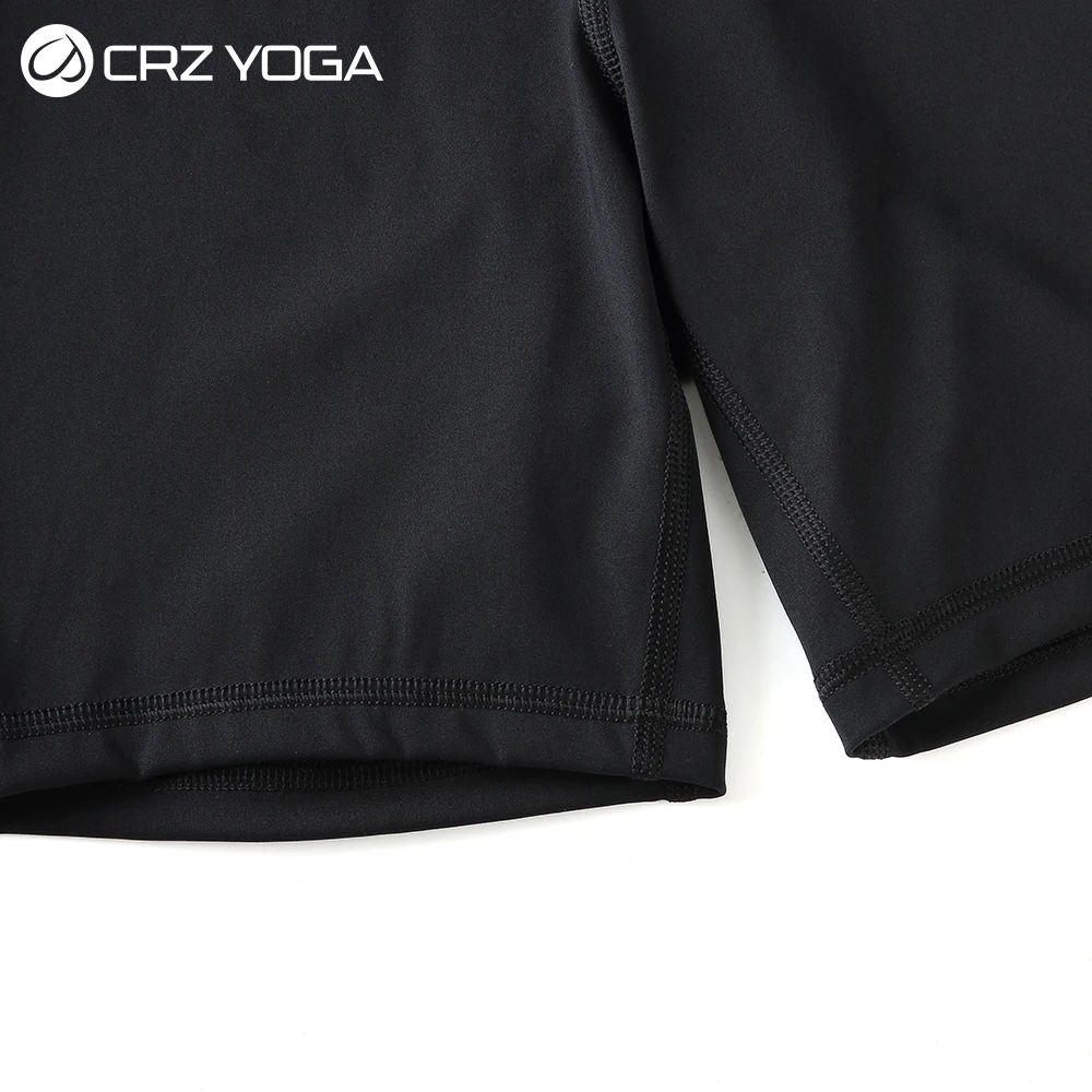 CRZ – short de motard de YOGA, taille haute, 6 pouces, pour entraînement, course à pied, pour femmes