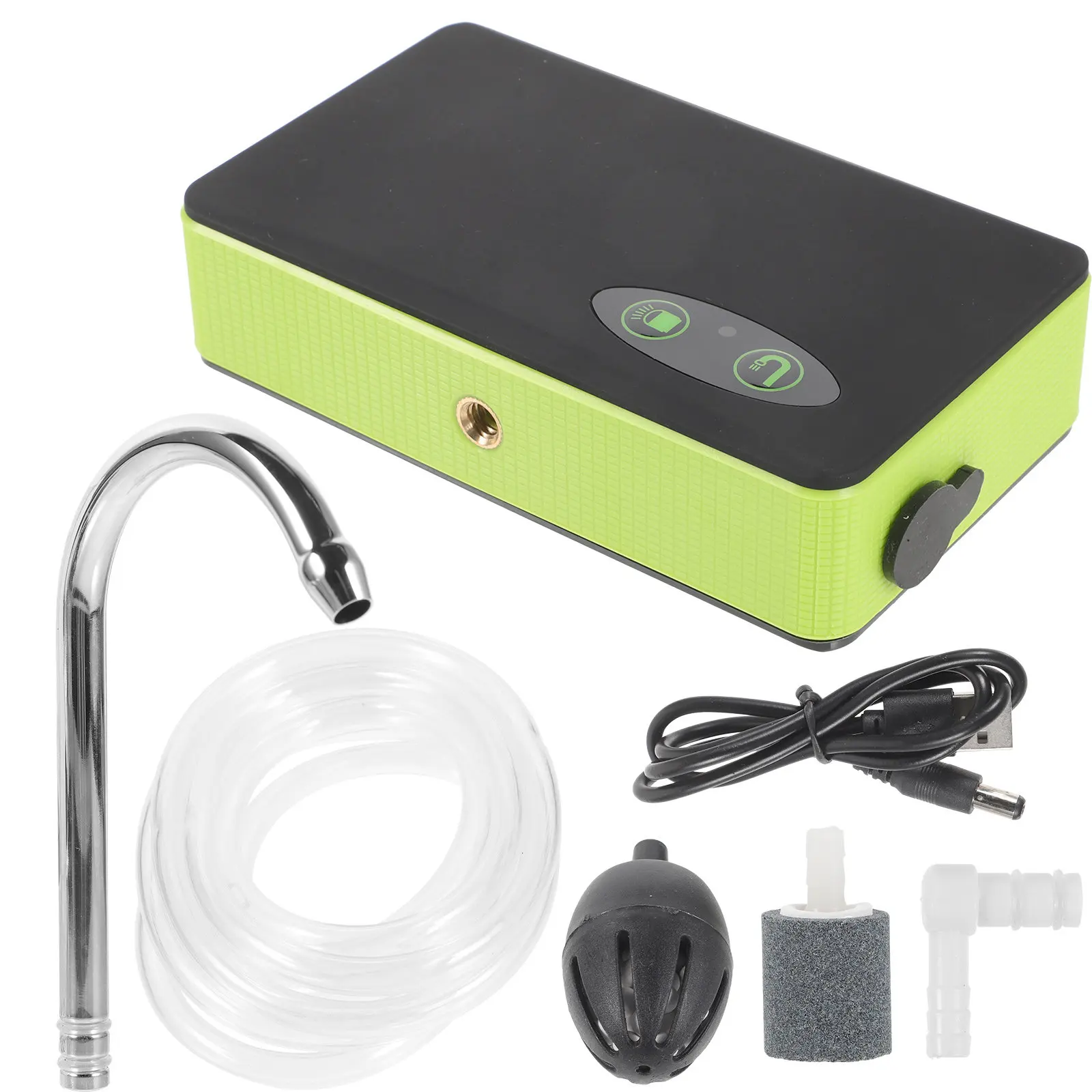 pompe-de-peche-portable-verte-trois-en-un-a-charge-par-induction-oxygenation-aeration-absorbeur-d'eau-lumiere-led-pour-l'exterieur