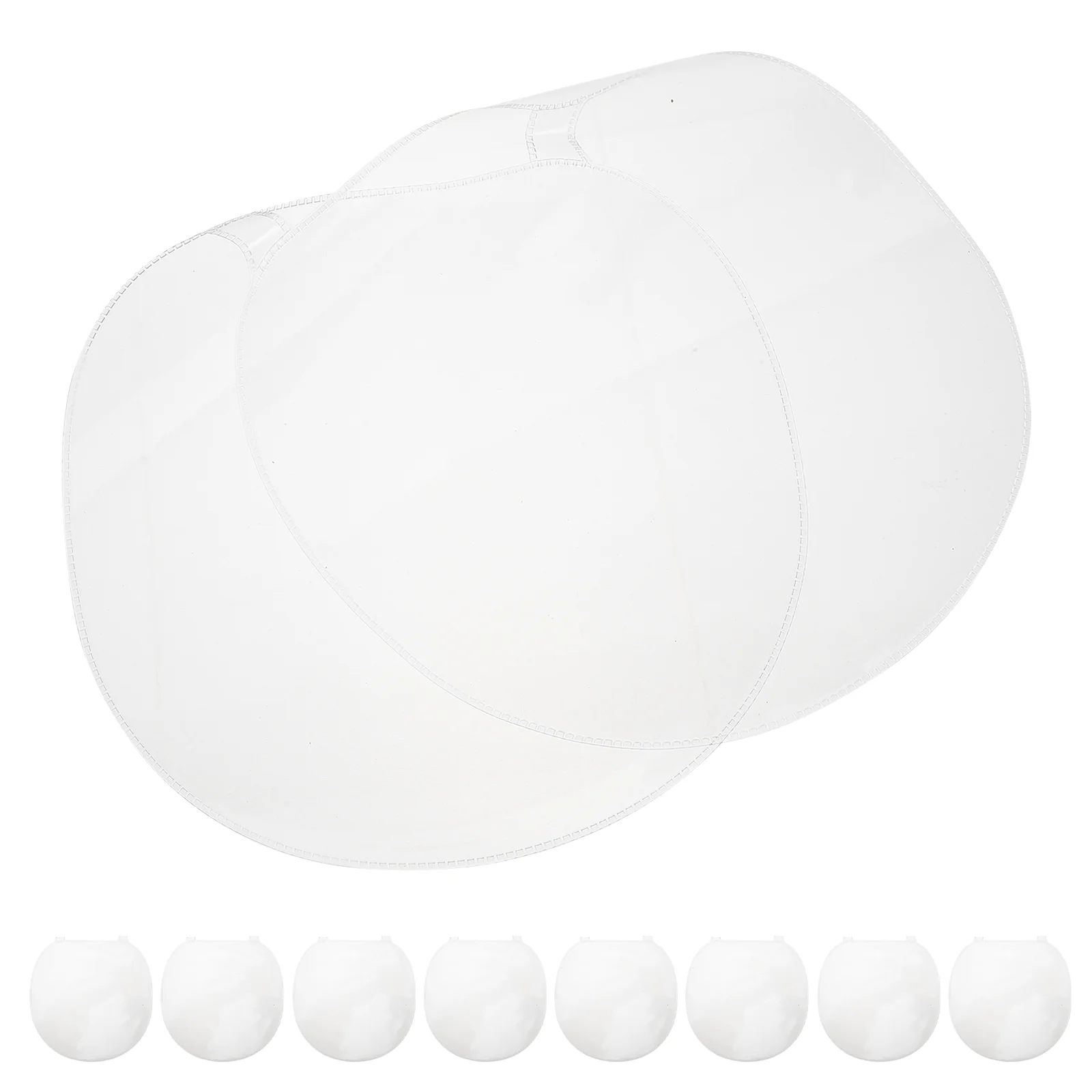 

10 Pcs Table Tennis Racket Protective Mask Pong Safety Film Paddle Cover Training Aids Protection for Transparent