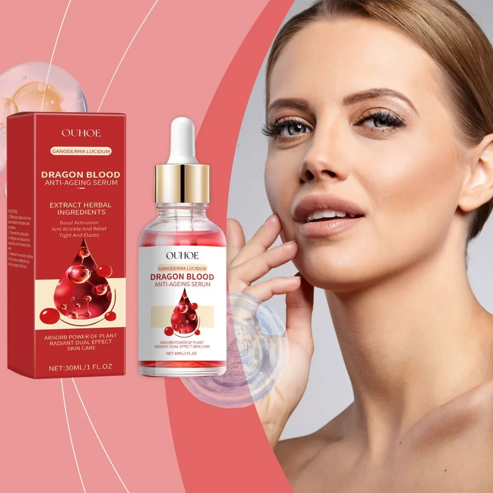

Dragon blood essence reduces aging wrinkles and fine lines, brightens and rejuvenates collagen, facial essence