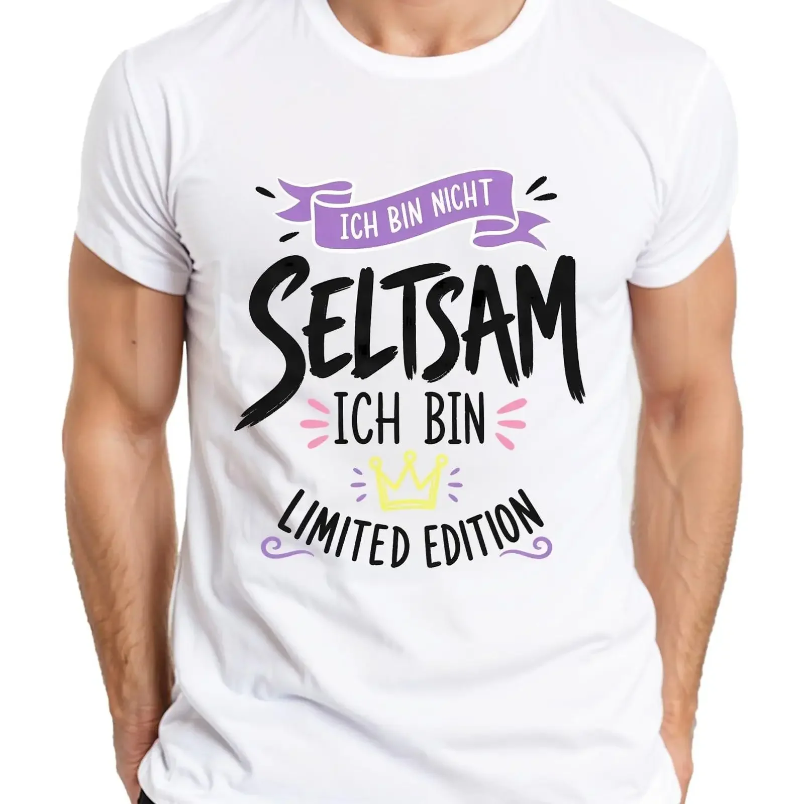 T shirt pour homme avec inscription Ich Bin Not seltsam Statement Sarcasme drôle unique confiant princess vintage Washed