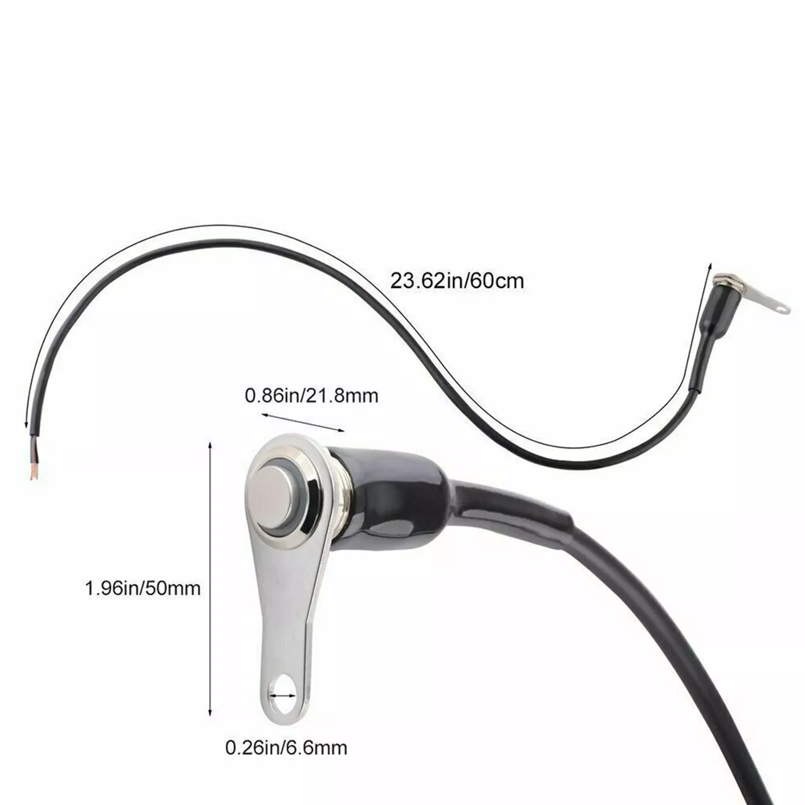 Motorcycle Handlebar Switch Manual Return Reset Button With ON-Off Headlight Fog Light For Horn Engine Power Start Kill Switch