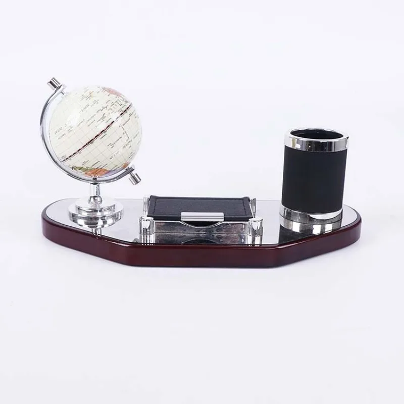 

Wooden creative desk calendar stand, mahogany desk calendar desk office desktop pen holder calendar ornament