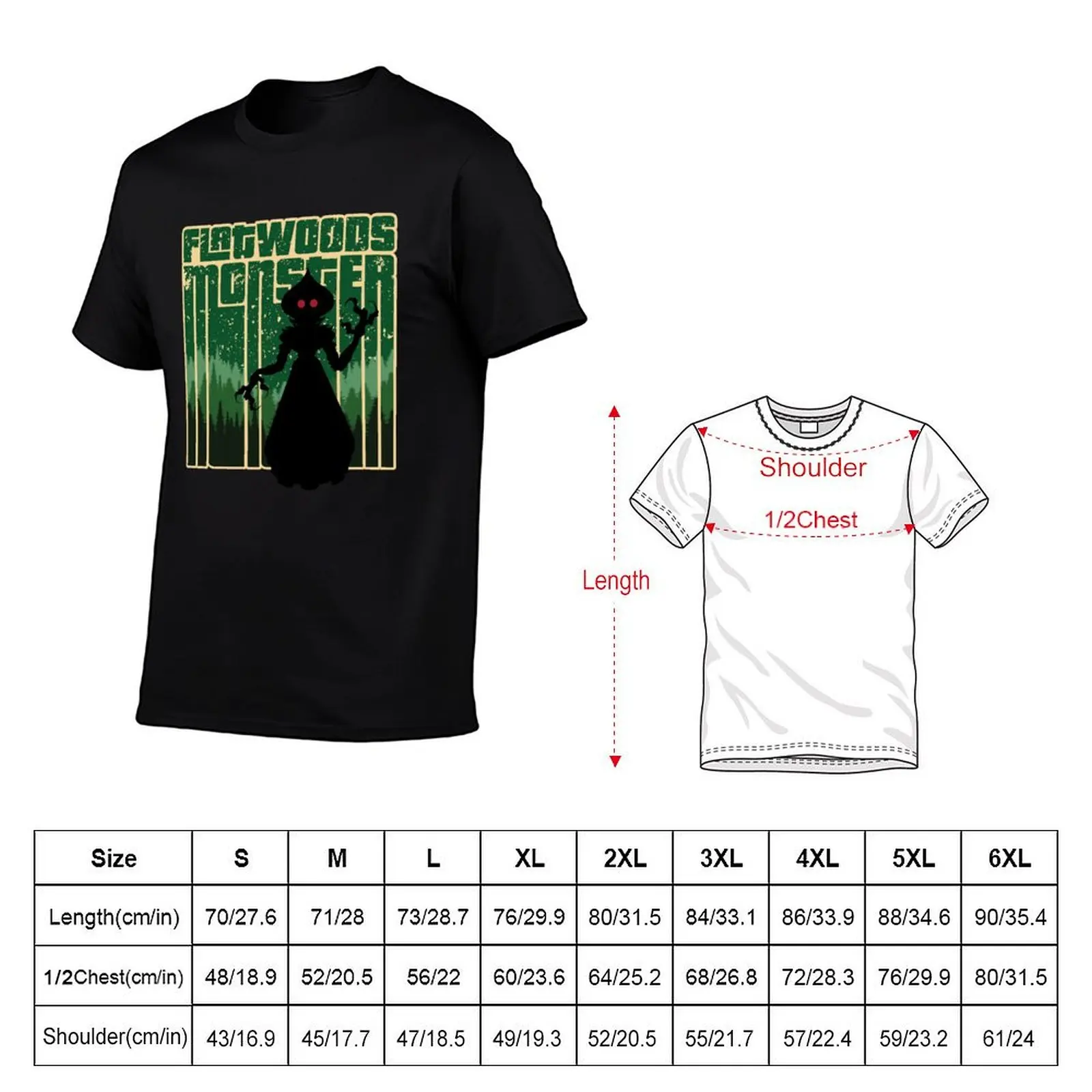 Retro Flatwoods Monster - Cool Vintage Cryptid Cartoon - Original Artwork T-Shirt Casual Daily Graphic Tee