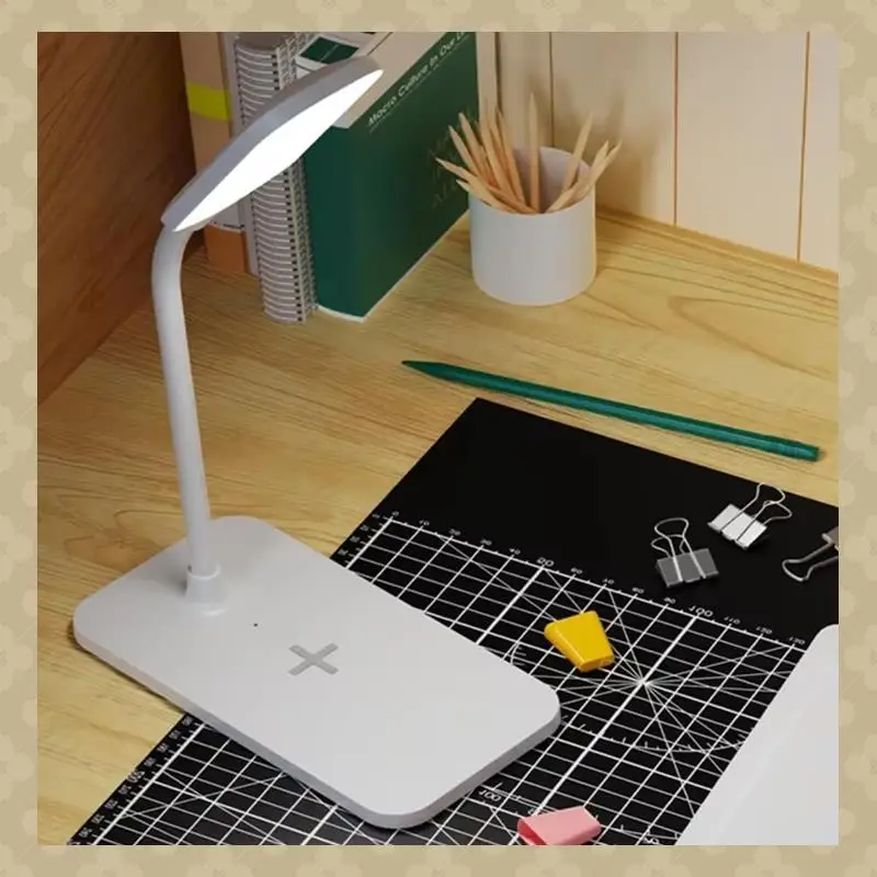 

AB45 15W LED Desk Lamp Wireless Charging Desk Lamp Adjustable Light Eye Protection Desk Lamp Flexible Touch Activated Black