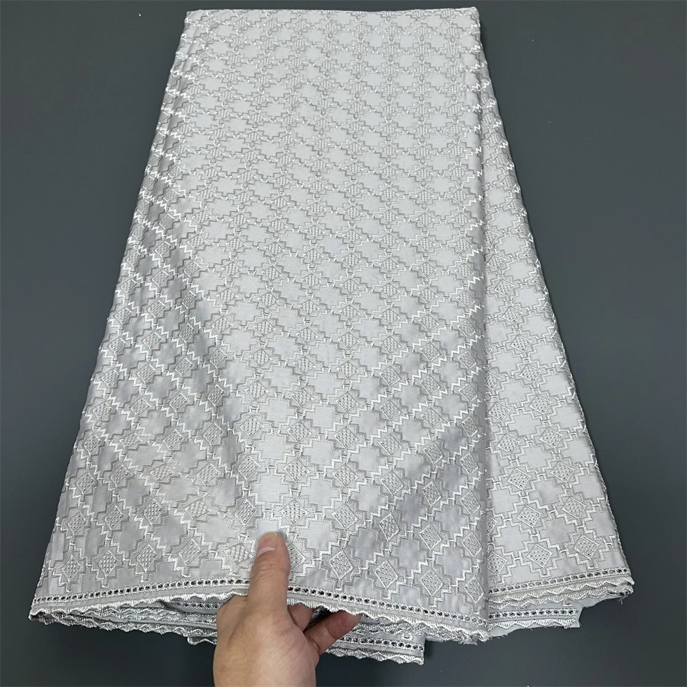 

African Nigerian Sewing Guipure Embroidery Dresses, Sequins High Quality, Tulle Lace Fabric, 5Yards,Latest, 2024 cotton hz1340