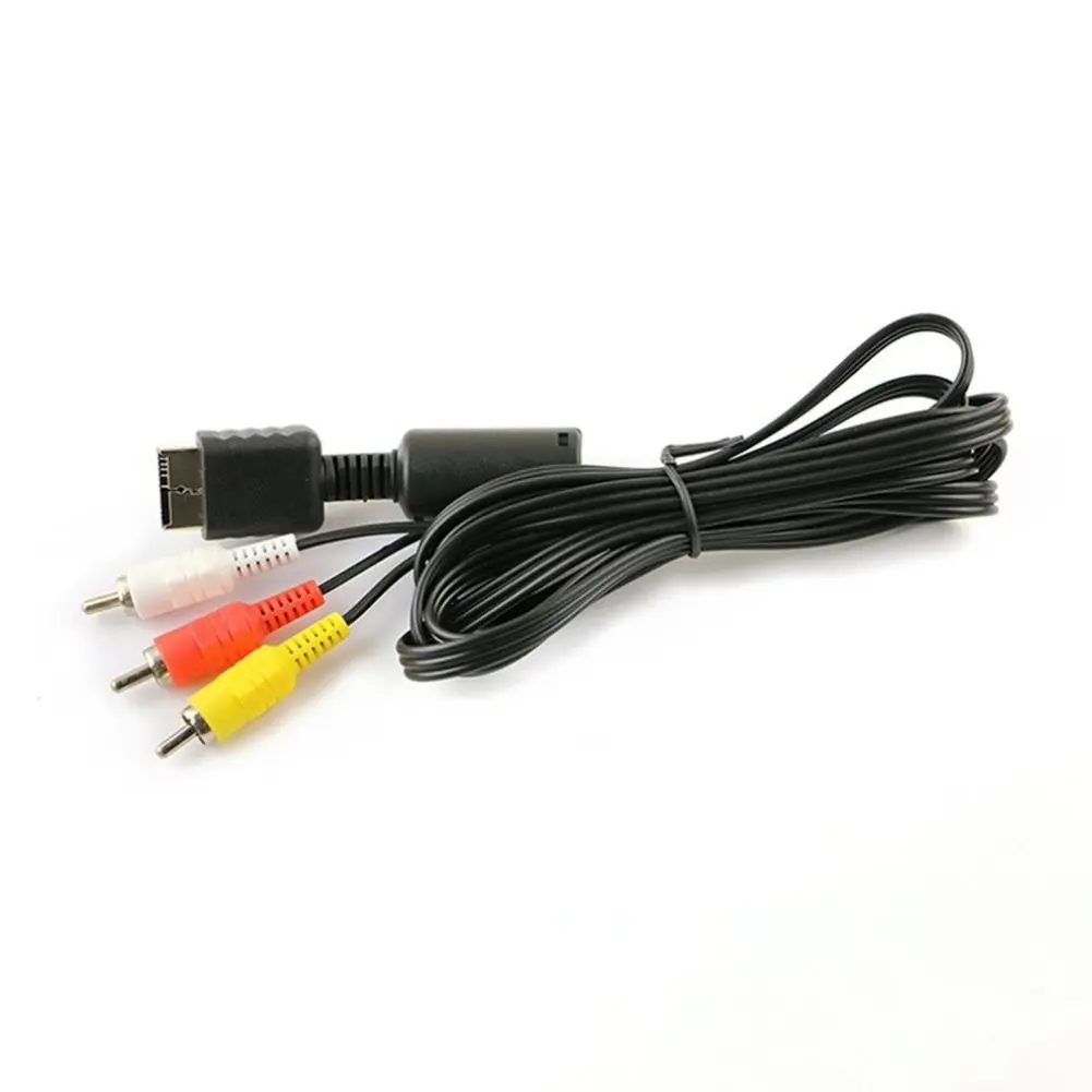 อะแดปเตอร์โทรทัศน์3RCA 1.8ม. สาย AV kabel Audio Video สำหรับ Ps3 Ps2สายออดิโอมัลติมีเดียสำหรับผู้บริโภคอุปกรณ์อิเล็กทรอนิกส์