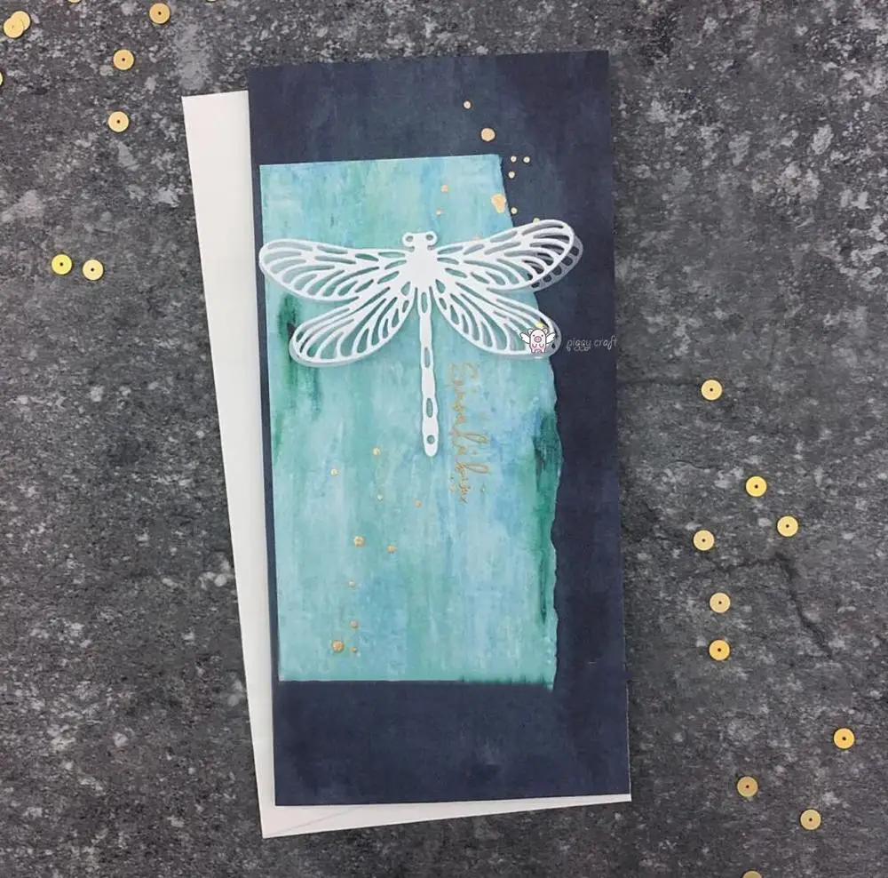 Piggy Craft metal cutting dies cut die mold New Dragonfly Scrapbook paper craft knife mould blade punch stencils dies