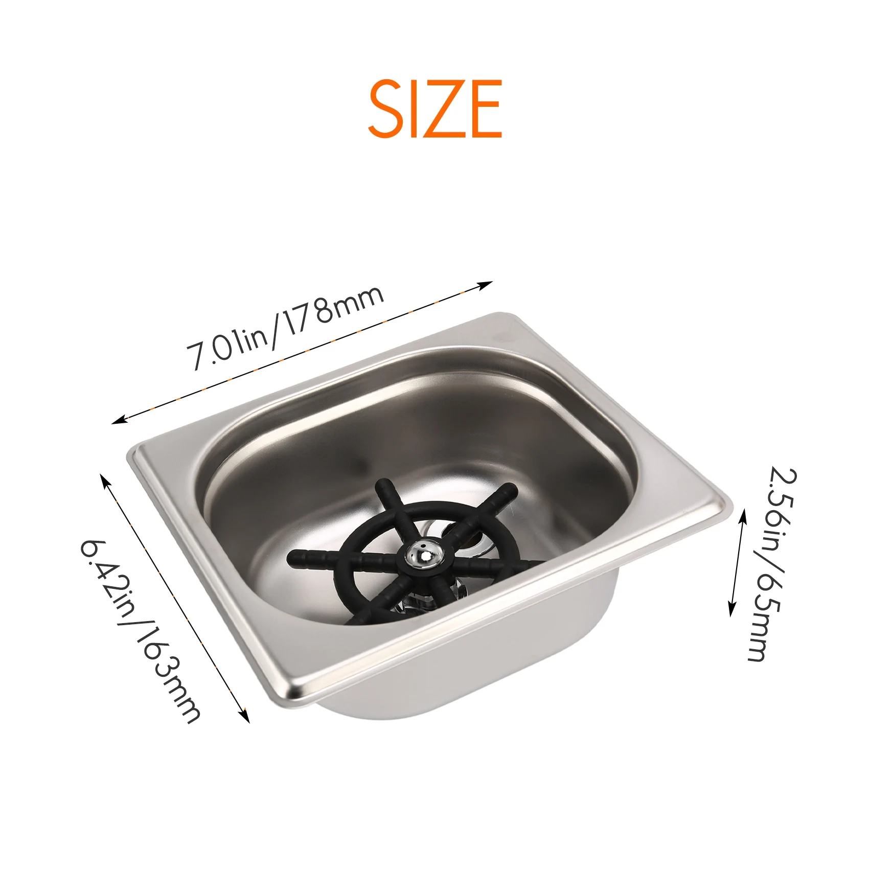 

Мойка для чашек, автоматическая мойка для чашек из нержавеющей стали, ополаскиватель для чистки стекла, ополаскиватель для полоскания стекла, аксессуары для кухонной мойки-B09B