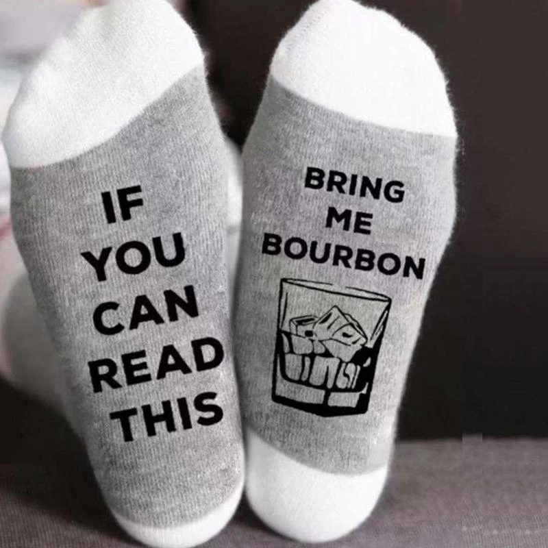 1 زوج الخريف الربيع النساء الجوارب رسالة لطيف مضحك الجدة شتاء دافئ المنزل الرياضة محب سوكس هدايا العيد 15UB #5