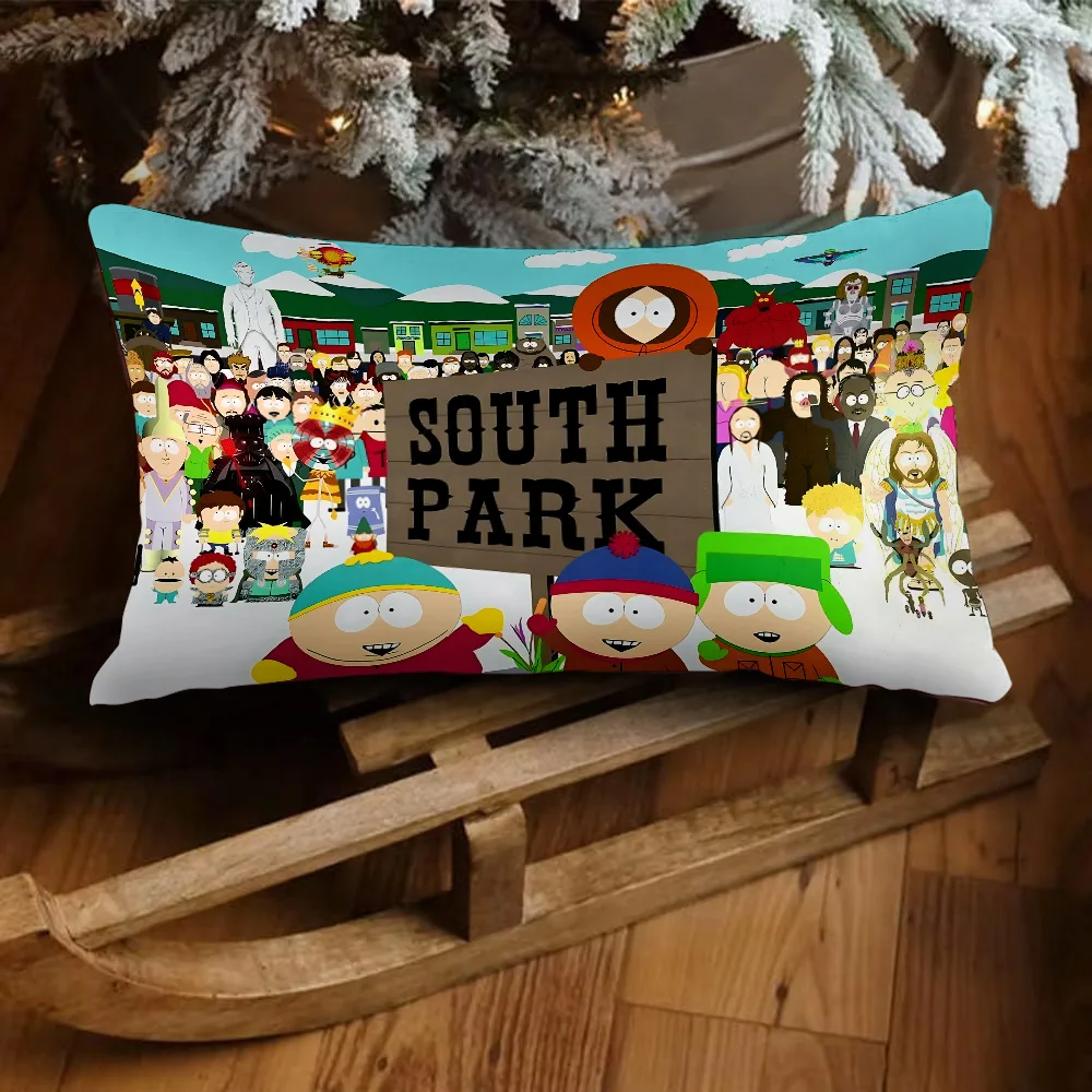 Double-sided Printing Rectangle Pillow Cartoon S-South P-Park Case Bedside Pillowcase Sofa Cushion Cover Room Home Decoration