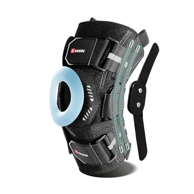 Picture 5: High Support Medical Knee Brace for Meniscus Ligament Patella Injury Joint Knee Effusion Repair Recovery Knee Elbow Support Pad