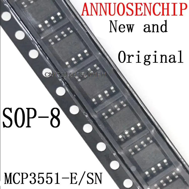 10PCS MCP3551 MCP3551E MCP3551-I/SN SOP-8 SMD  MCP3551-E/SN