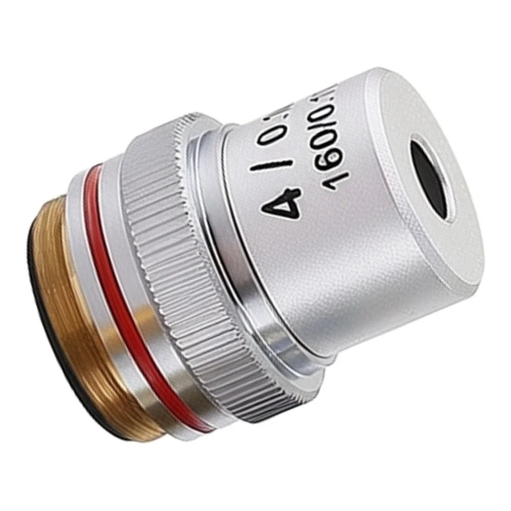 4X 20X for 40x 60X 100X 195 Achromatic Objective Lens for Laboratory Biological Microscope with 0 17mm Thickness