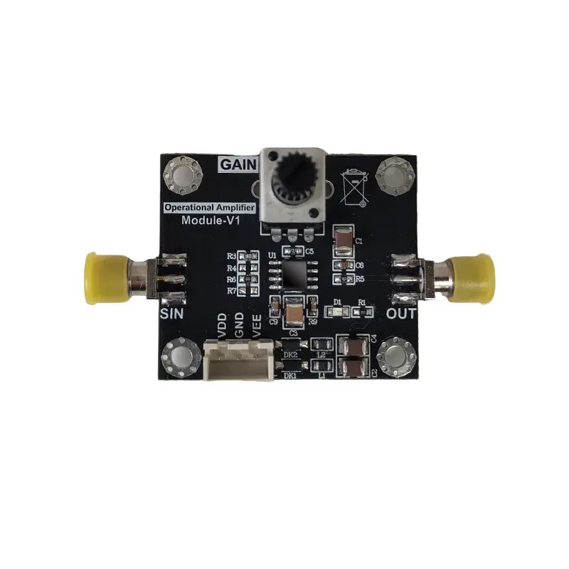 AD825 High-speed Amplifier Module with Adjustable Gain, Universal JEFT Type Audio Processing, 100 Times Gain Increase, Low Noise