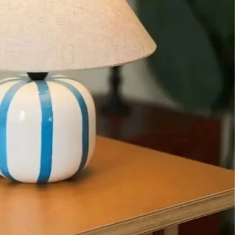 Bauhaus Color Ceramic Candy Table Lamps LED E27 Fabric Lampshade Desk Lights Bedroom Study Bedside Studio Adorn Reading Lights
