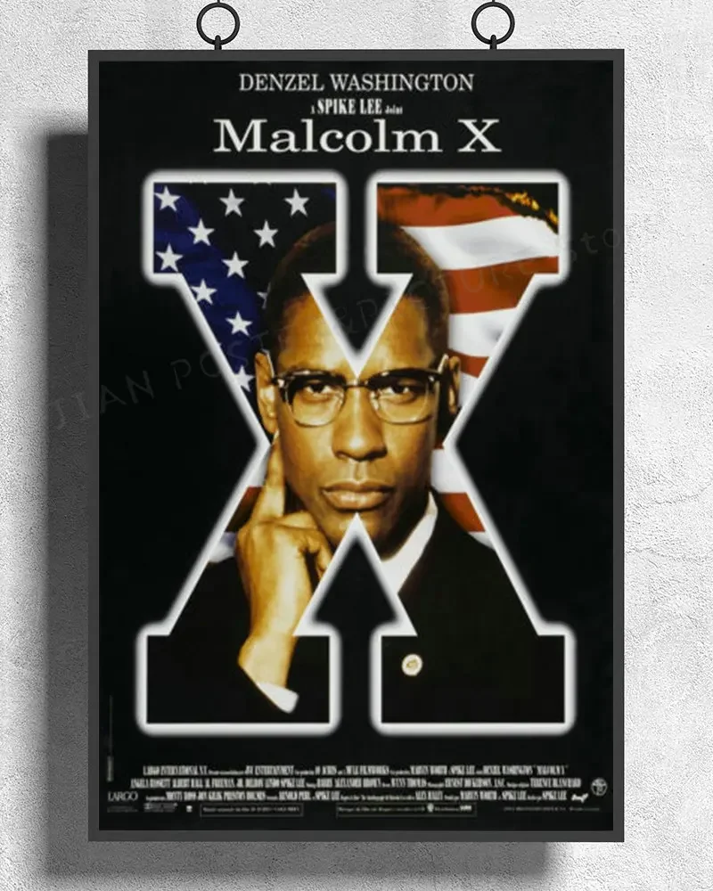 H084 MALCOLM X фильм стикер стены шелковый постер искусство украшения дома
