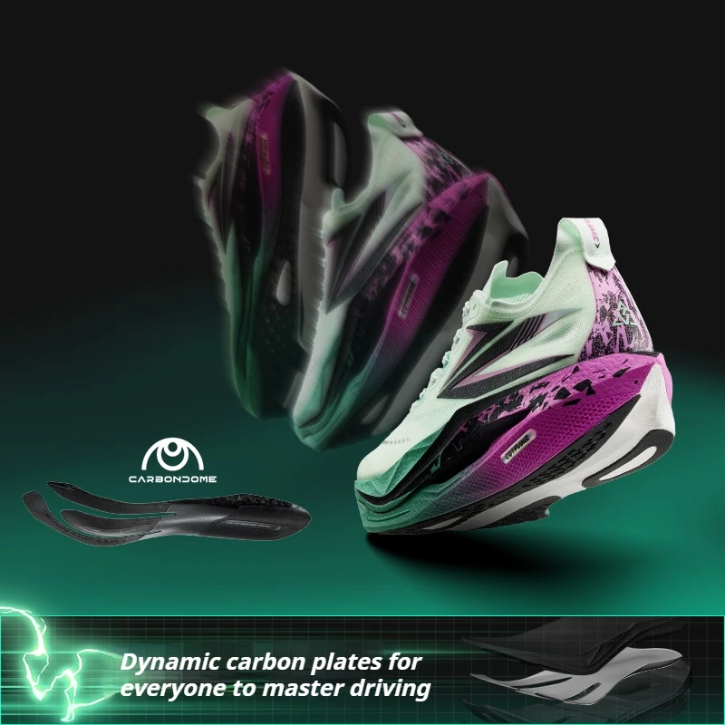 361 Degrees Flame 5 Men's Running Shoes Carbon Plate Breathable