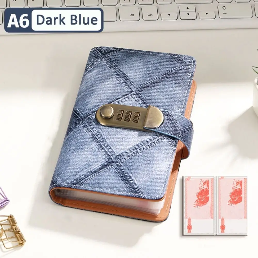 50Sheets Envelop Savings Challenges Book PU Leather Refillable Budget Binder with Lock Portable Cash Envelopes Planner Organizer