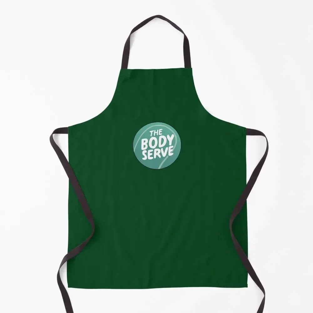 

The Body Serve Tennis Podcast Apron kitchen utensil cook wear Customizable Woman Apron
