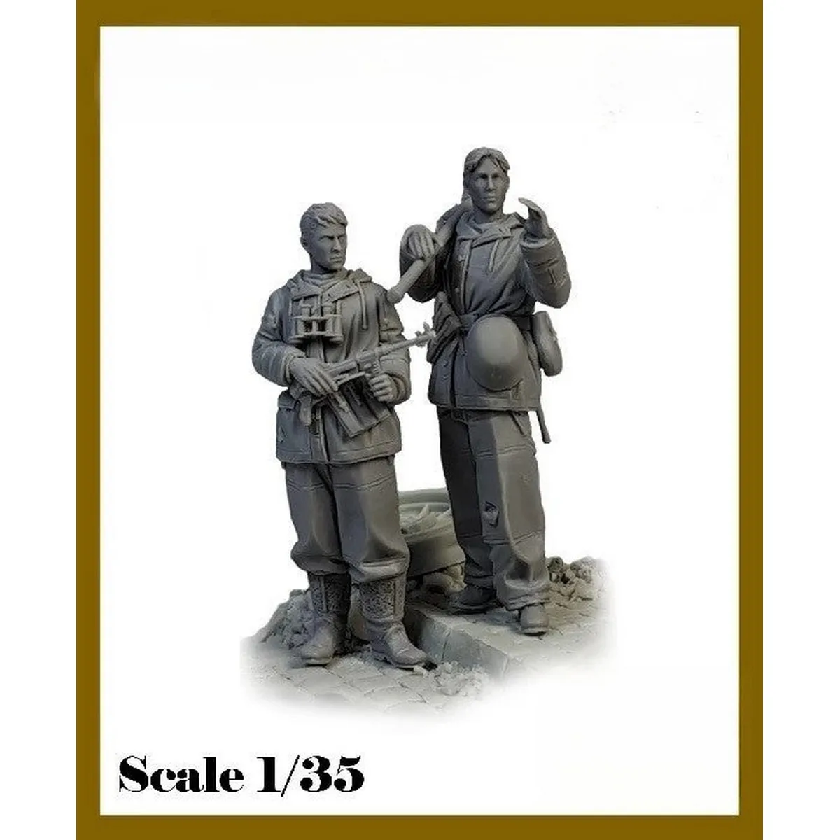 1/35 Scale Doll Resin Model Kit - German Soldier - Unassembled and Unpainted - 1370R