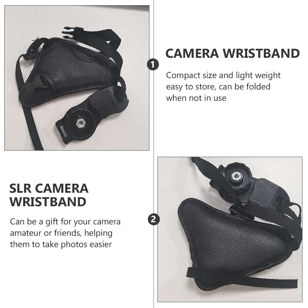 

2pcs Wrist Strap Adjustable Non-Slip PU Hand Strap for Mirrorless Camera Quick Release Stable Protection Easy Install Camera