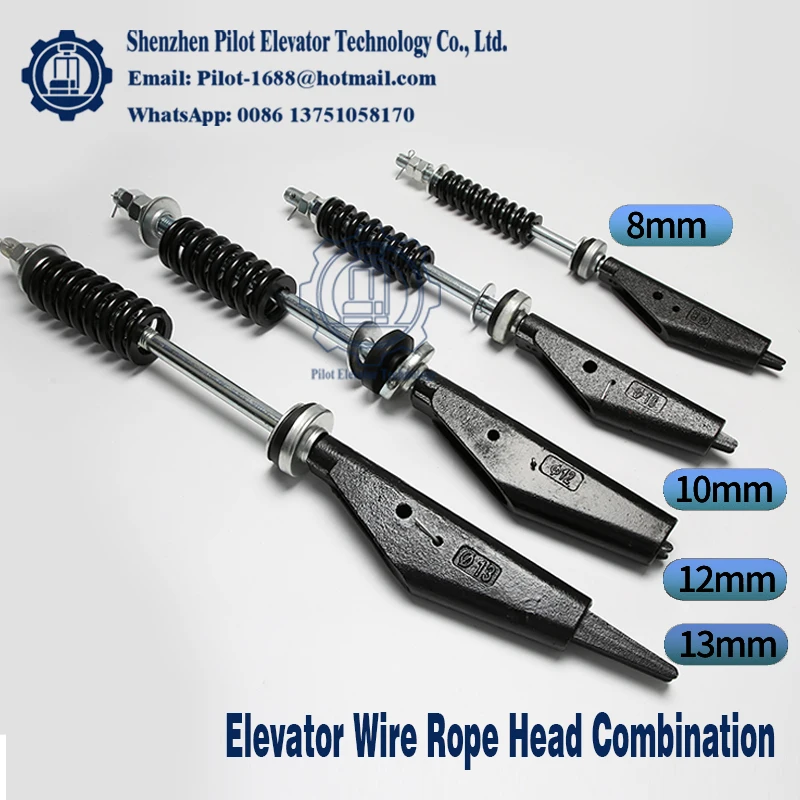 Elevator Steel Belt Rope Head Combination Elevator Wire Rope Head Combination 8mm 10mm 12mm 13mm New Lift Spare Parts