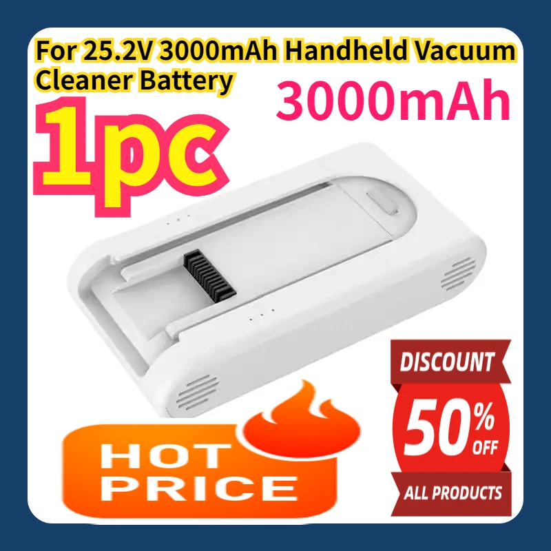 For 25.2V 3000mAh Handheld Vacuum Cleaner Battery