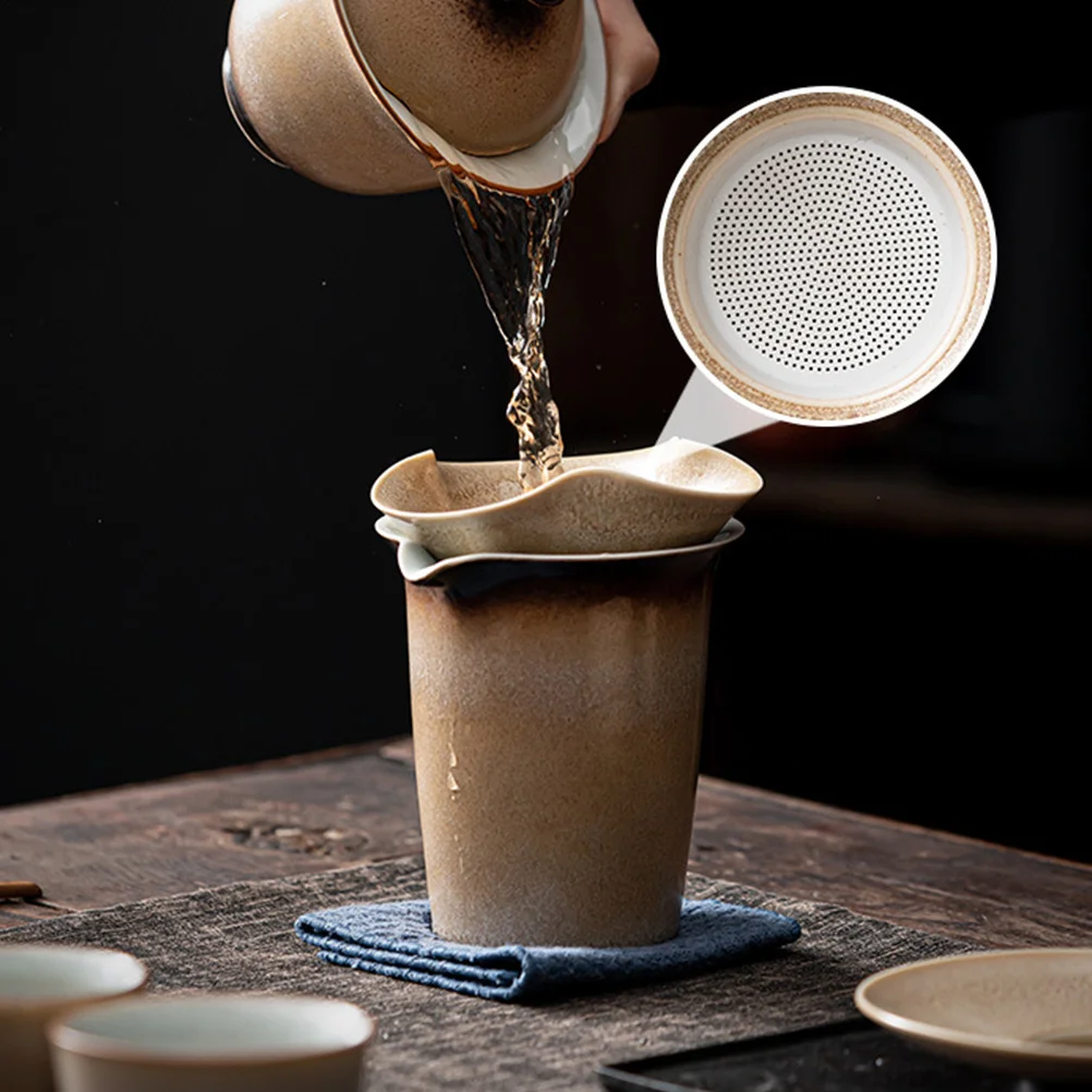 

Retro Tea Ware Teapot Strainer Ceramic Decorative Infuser Gongfu Utensils Practical