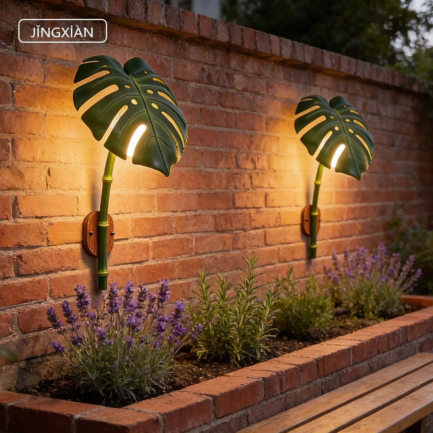 Rustic Bionic Bamboo Outdoor Waterproof Wall Lamp E27 Ip65 Exterior Porch for Balcony Garden Entryway Bedroom Decor Viewing Lamp