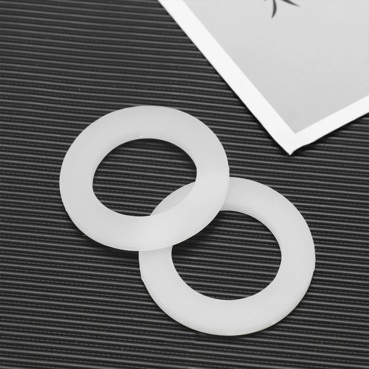 

50Pcs Silicone Flat Rubber Rings Durable Sealing Washer Rings for Fastener Water Plumbing Faucet Hydraulic Leak Proof Repair