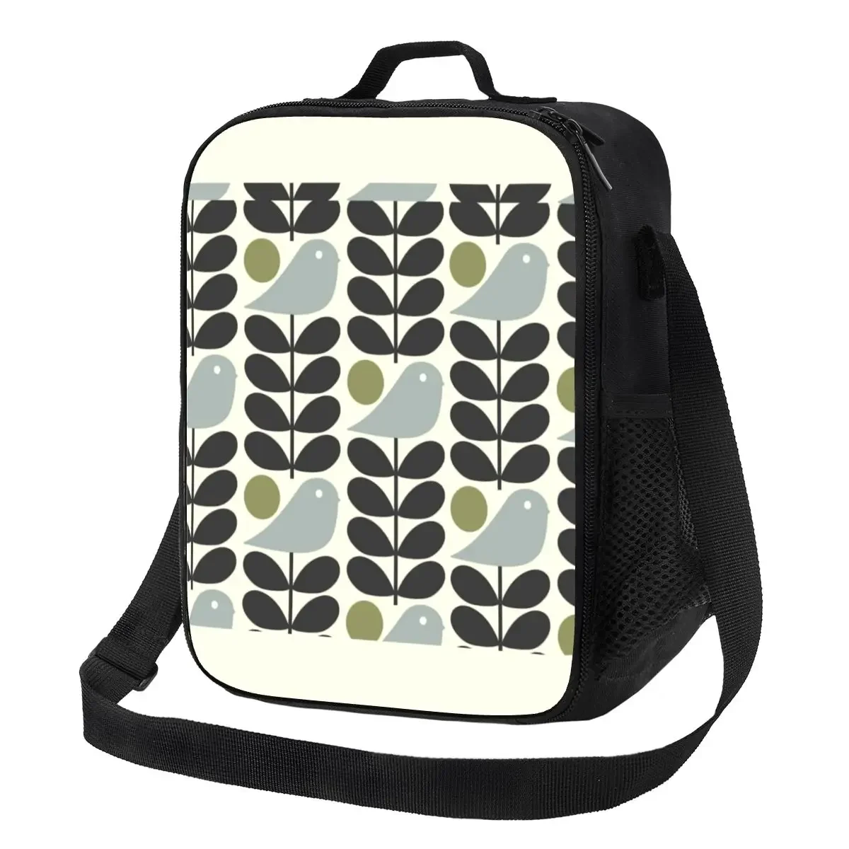 

Bird Orla Kiely Abstract Design Insulated Lunch Bag for Women Scandinavian Thermal Cooler Lunch Box Office Picnic Travel