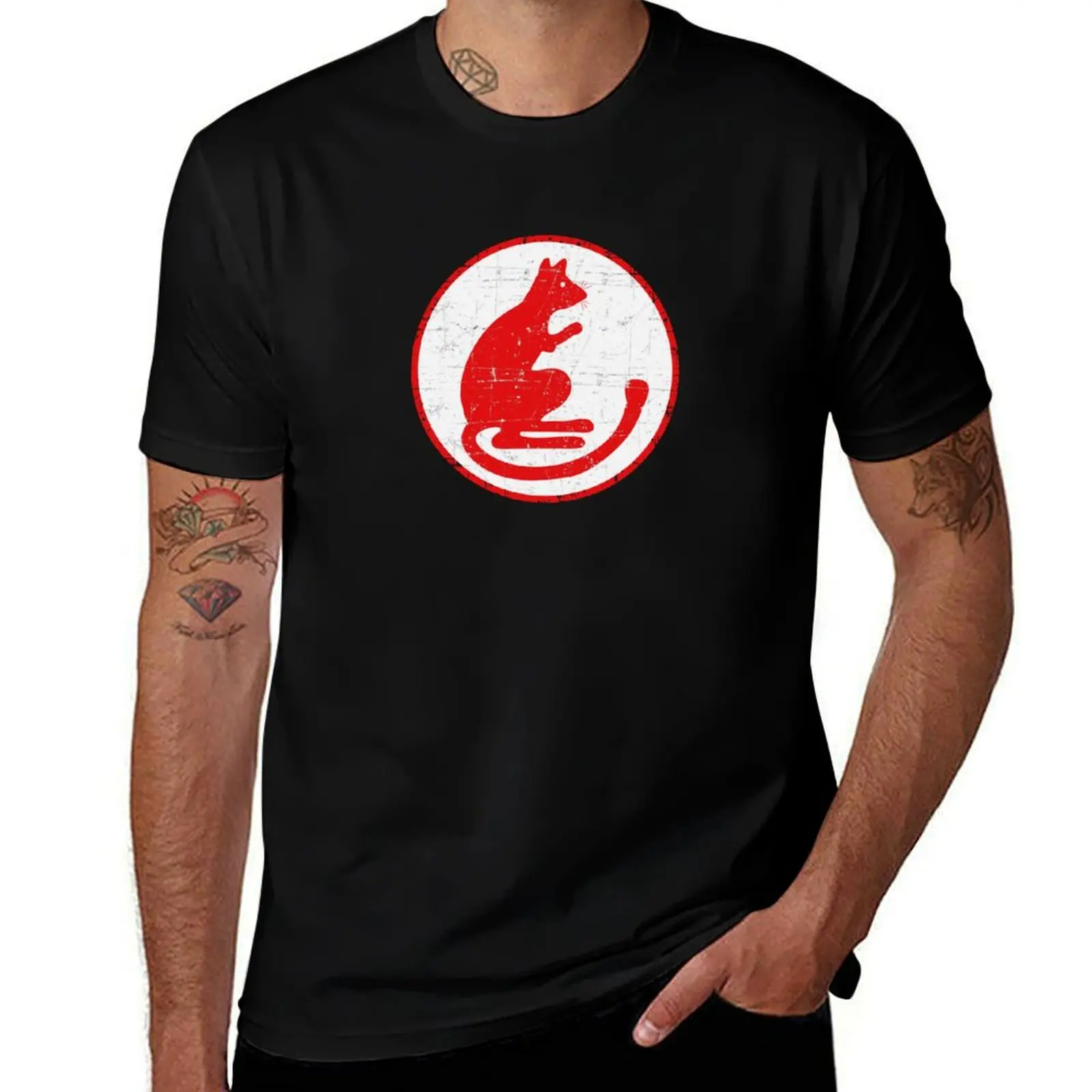 UK - Desert Rats 7th Armoured Division - The division's initial insignia - Grunge Style T-Shirt cotton t shirts man 100% T-Shirt