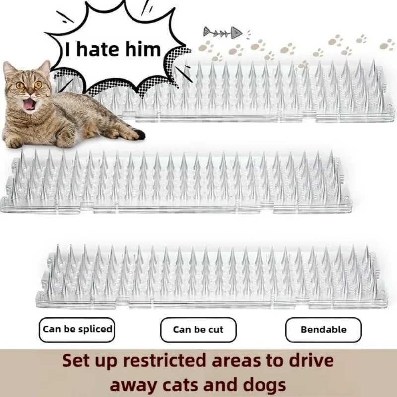 

12/6Packs Cat Repellent Outdoor/Indoor Scat Mat for Cats&Dogs, Clear Cat Deterrent Outdoor Mat Pet Deterrent Mats with Spikes