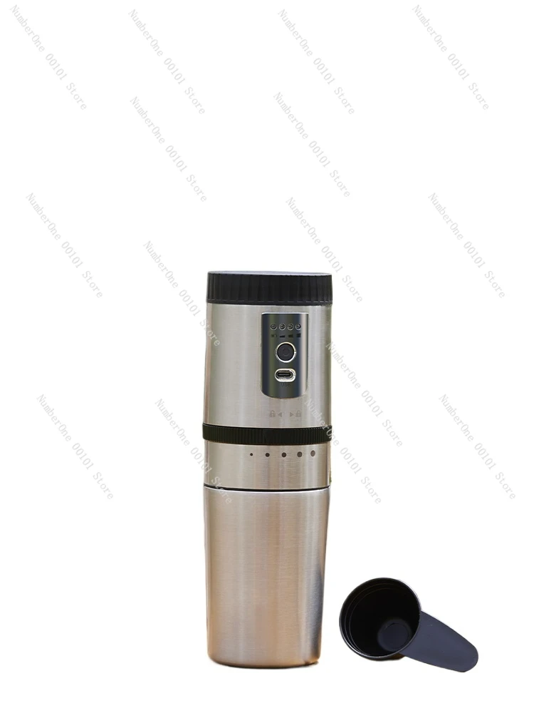 Portable Coffee Maker One-Person Coffee Cup Grinder Integrated Household Small Electric Grinder Travel