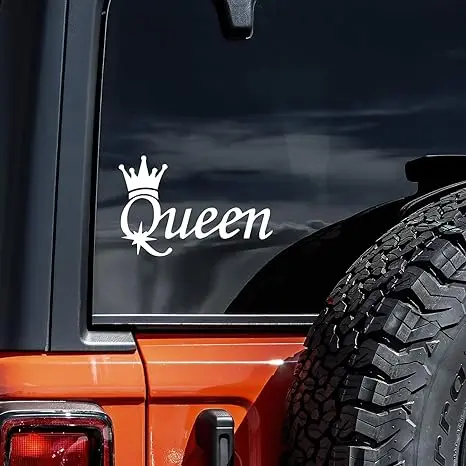 Vool Queen Styling Vinyl Decal Car Truck Laptop Bumper Sticker