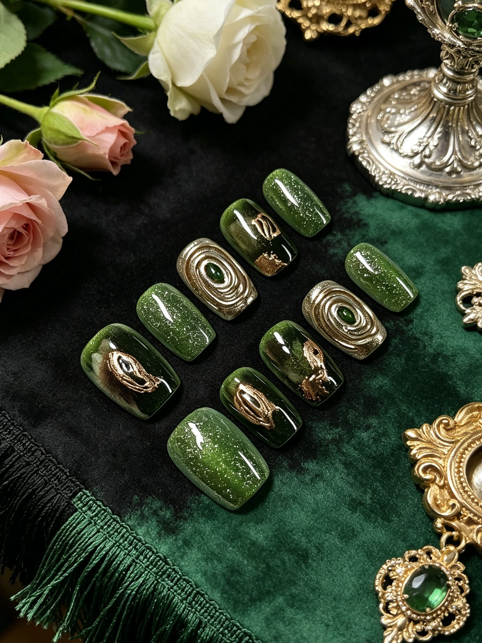 10-Piece Short Square-Round Na - Luxury Lifestyle Outfit 评论和价格