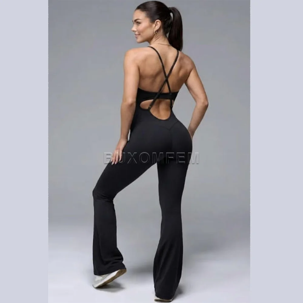 Ladies Stylish One-Piece Yoga Set Female 2026 Elastic Butt-Lifting Fitness Suit Women's Running Exercise Pilates Yoga Jumpsuit