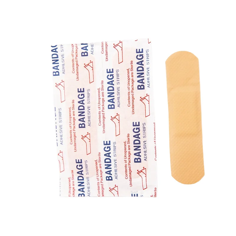 

100Pcs/Pack Waterproof Wound Adhesive Paster Home Travel First Aid Kit Supplies Medical Anti-Bacteria Band Aid Bandages Sticker