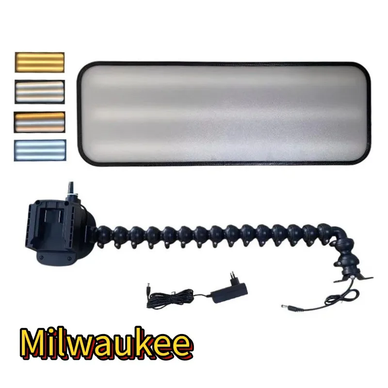 12V 6 Color Adjustable 60cm Car Dent Repair Light No Battery Flexible Gooseneck Suction Cup Stand Paintless Dent Detection Lamp